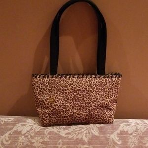 Animal print   small tote bag.